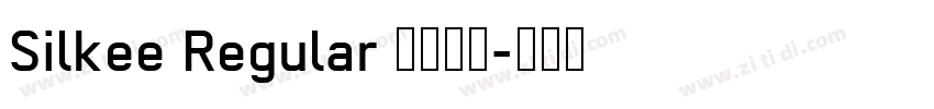 Silkee Regular 语言英文字体转换